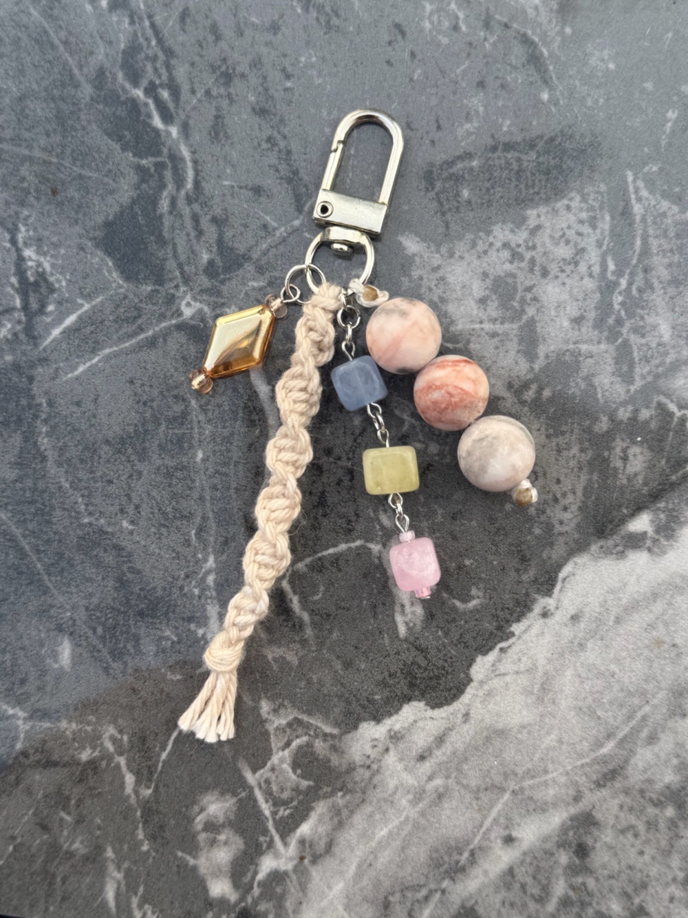 Handmade Key, phone, kindle, bag charm
